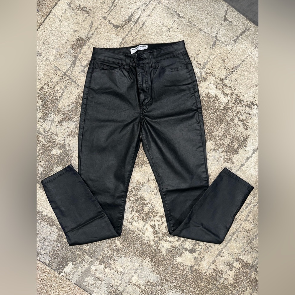 American Apparel Jeans. W US Size 26 - Black (Coated)
